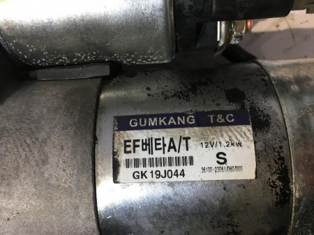 Стартер двигателя Hyundai Elantra, G4GC 2.0
